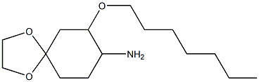 7-(heptyloxy)-1,4-dioxaspiro[4.5]decan-8-amine