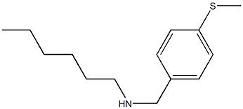 hexyl({[4-(methylsulfanyl)phenyl]methyl})amine Structure