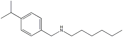 hexyl({[4-(propan-2-yl)phenyl]methyl})amine Structure