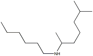 hexyl(6-methylheptan-2-yl)amine Structure