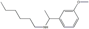 hexyl[1-(3-methoxyphenyl)ethyl]amine Structure