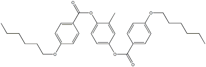 4-{[4-(hexyloxy)benzoyl]oxy}-2-methylphenyl 4-(hexyloxy)benzoate|