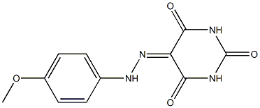 2,4,5,6(1H,3H)-pyrimidinetetrone 5-[N-(4-methoxyphenyl)hydrazone]