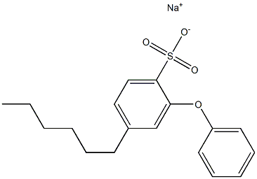 4-Hexyl-2-phenoxybenzenesulfonic acid sodium salt