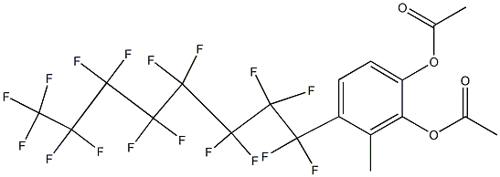 4-(Heptadecafluorooctyl)-3-methylbenzene-1,2-diol diacetate