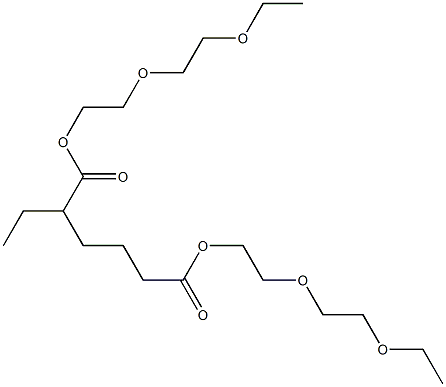 Hexane-1,4-dicarboxylic acid bis[2-(2-ethoxyethoxy)ethyl] ester Structure