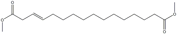 3-Hexadecenedioic acid dimethyl ester Structure