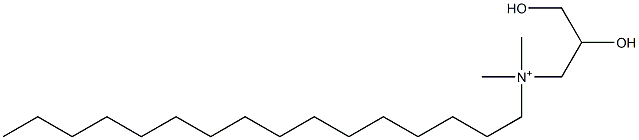 Hexadecyl 2,3-dihydroxypropyldimethylaminium Structure