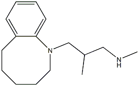 1,2,3,4,5,6-Hexahydro-1-[2-methyl-3-(methylamino)propyl]-1-benzazocine Structure
