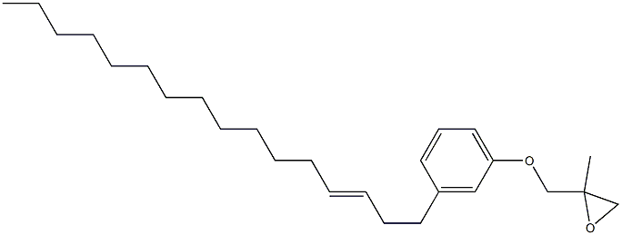 3-(3-Hexadecenyl)phenyl 2-methylglycidyl ether Structure