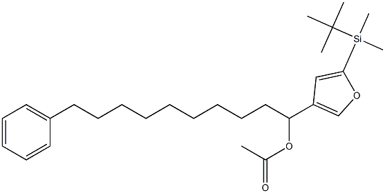 Acetic acid 1-[5-(tert-butyldimethylsilyl)-3-furyl]-10-phenyldecyl ester