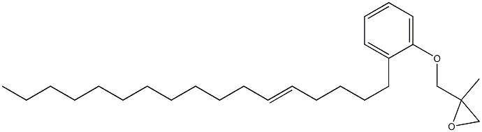 2-(5-Heptadecenyl)phenyl 2-methylglycidyl ether Structure