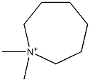 Hexahydro-1,1-dimethyl-1H-azepin-1-ium Structure