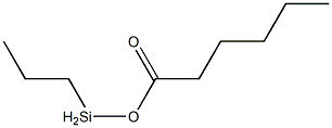 Hexanoic acid propylsilyl ester Structure