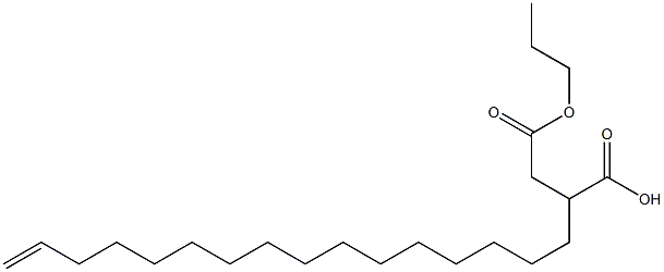 2-(15-Hexadecenyl)succinic acid 1-hydrogen 4-propyl ester 结构式