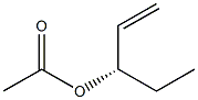 (-)-Acetic acid (S)-1-pentene-3-yl ester Structure