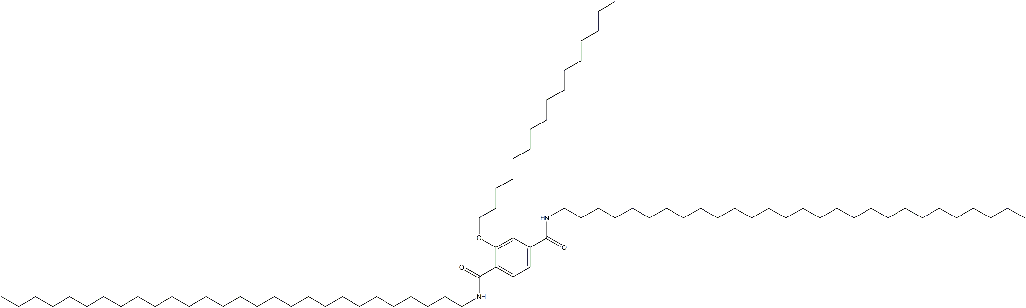 2-(Hexadecyloxy)-N,N'-dioctacosylterephthalamide 结构式