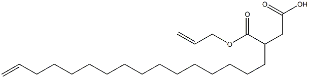 3-(15-Hexadecenyl)succinic acid 1-hydrogen 4-allyl ester 结构式