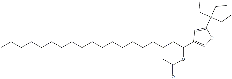 Acetic acid 1-[5-(triethylsilyl)-3-furyl]nonadecyl ester