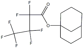 Heptafluorobutanoic acid bicyclo[3.3.1]nonan-1-yl ester Structure