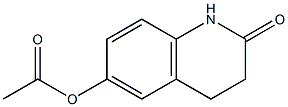 Acetic acid (2-oxo-1,2,3,4-tetrahydroquinolin)-6-yl ester Structure