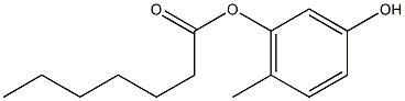 Heptanoic acid 3-hydroxy-6-methylphenyl ester