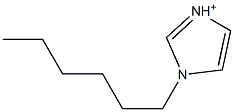 1-Hexylimidazolium Structure