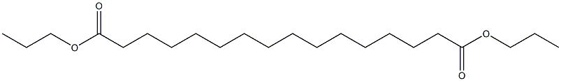 Hexadecanedioic acid dipropyl ester 结构式
