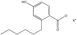 2-Hexyl-4-hydroxybenzoic acid potassium salt