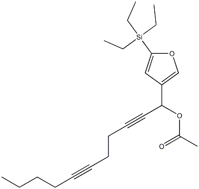 Acetic acid 1-[5-(triethylsilyl)-3-furyl]-2,6-undecadiynyl ester