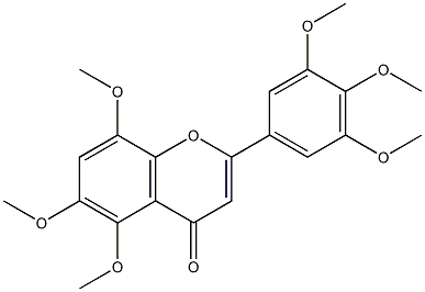 5,6,8,3',4',5'-Hexamethoxyflavone Structure
