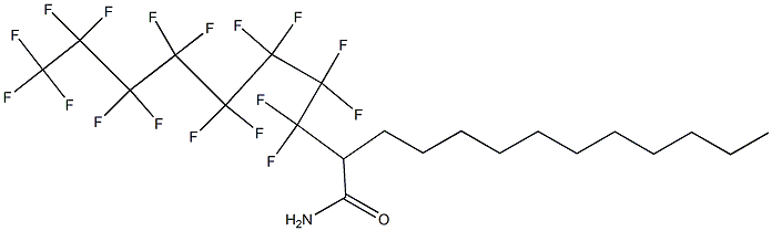 2-(Heptadecafluorooctyl)tridecanamide Structure