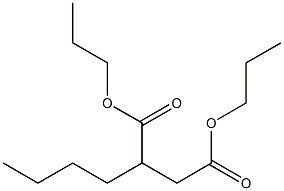Hexane-1,2-dicarboxylic acid dipropyl ester Structure