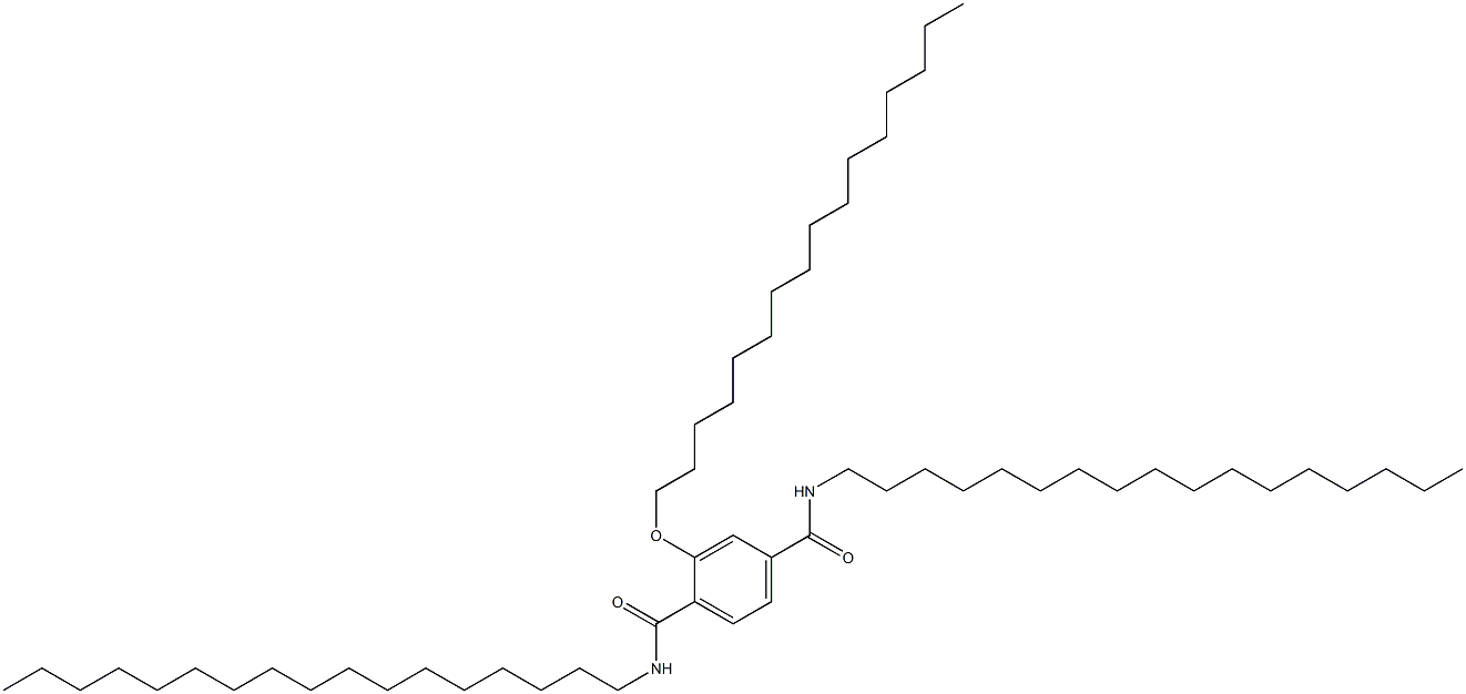 2-(Hexadecyloxy)-N,N'-diheptadecylterephthalamide 结构式