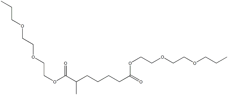 Hexane-1,5-dicarboxylic acid bis[2-(2-propoxyethoxy)ethyl] ester Structure