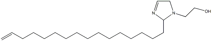 2-(15-Hexadecenyl)-3-imidazoline-1-ethanol Structure