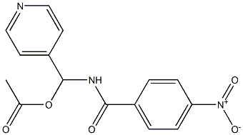 Acetic acid (4-pyridinyl)(4-nitrobenzoylamino)methyl ester Structure