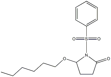 5-(Hexyloxy)-1-[(phenyl)sulfonyl]pyrrolidin-2-one Structure