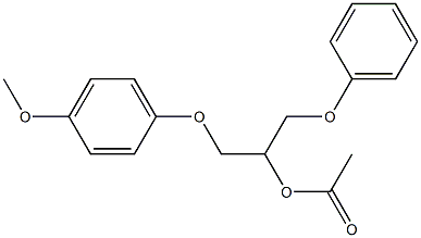 Acetic acid 1-(phenoxymethyl)-2-(4-methoxyphenoxy)ethyl ester
