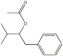 Acetic acid 1-benzyl-2-methylpropyl ester Structure