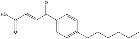 3-(4-Hexylbenzoyl)acrylic acid 结构式