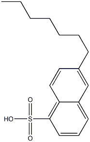 6-Heptyl-1-naphthalenesulfonic acid Structure