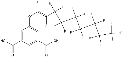 5-[(Heptadecafluoro-1-nonenyl)oxy]isophthalic acid Structure