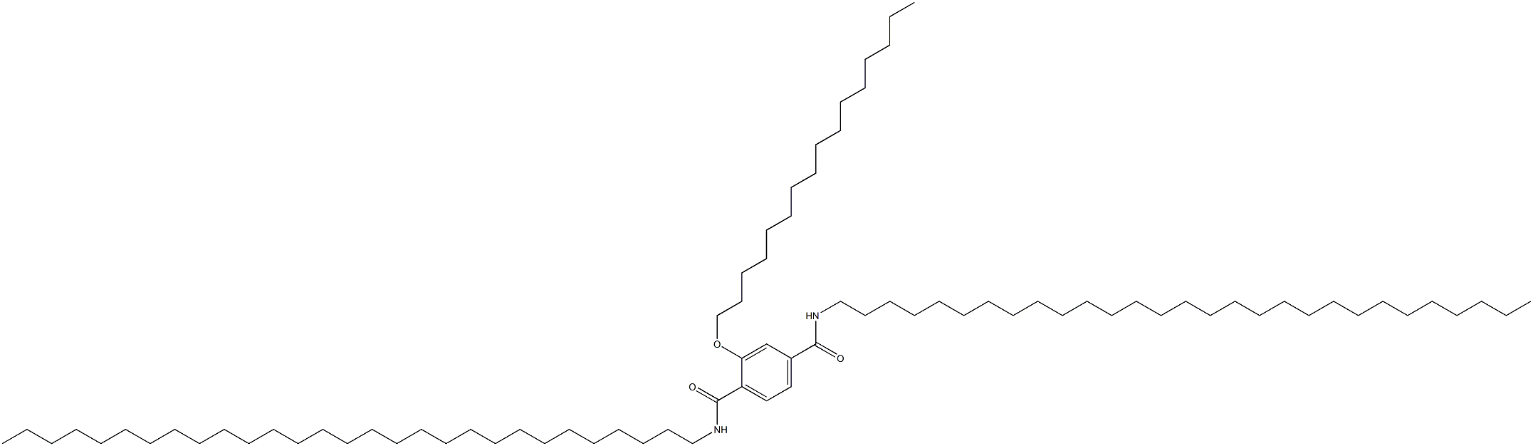 2-(Hexadecyloxy)-N,N'-dinonacosylterephthalamide 结构式