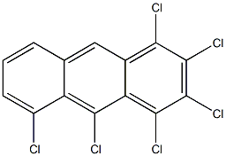 hexachloroanthracene Structure