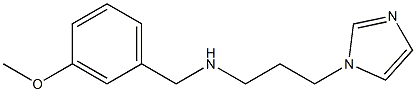 [3-(1H-imidazol-1-yl)propyl][(3-methoxyphenyl)methyl]amine Structure