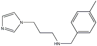 [3-(1H-imidazol-1-yl)propyl][(4-methylphenyl)methyl]amine Structure
