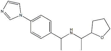 {1-[4-(1H-imidazol-1-yl)phenyl]ethyl}[1-(oxolan-2-yl)ethyl]amine