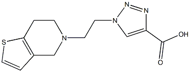 1-(2-{4H,5H,6H,7H-thieno[3,2-c]pyridin-5-yl}ethyl)-1H-1,2,3-triazole-4-carboxylic acid Structure