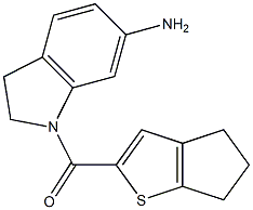 1-{4H,5H,6H-cyclopenta[b]thiophen-2-ylcarbonyl}-2,3-dihydro-1H-indol-6-amine|